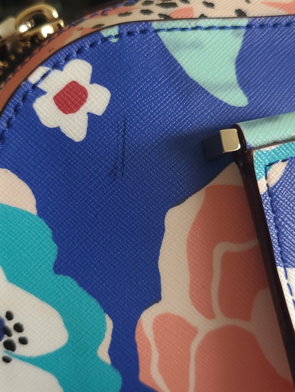 The Kate Spade Newbury Lane Small Felix Cherry Floral Satchel - Picture 4 of 16